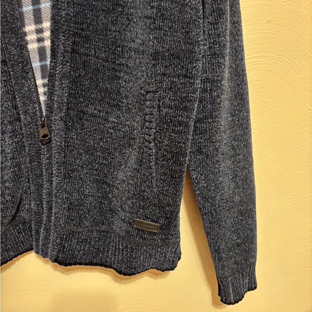 Buffalo David Bitton Navy Zip-Up Sweater - Picture 7 of 8